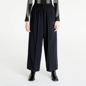 Y-3 CRINKLE TWILL WIDE-LEG PANTS - Size Medium